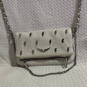 White Leather Chain Bag